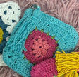 Crochet Flower Granny Square Coin Purse