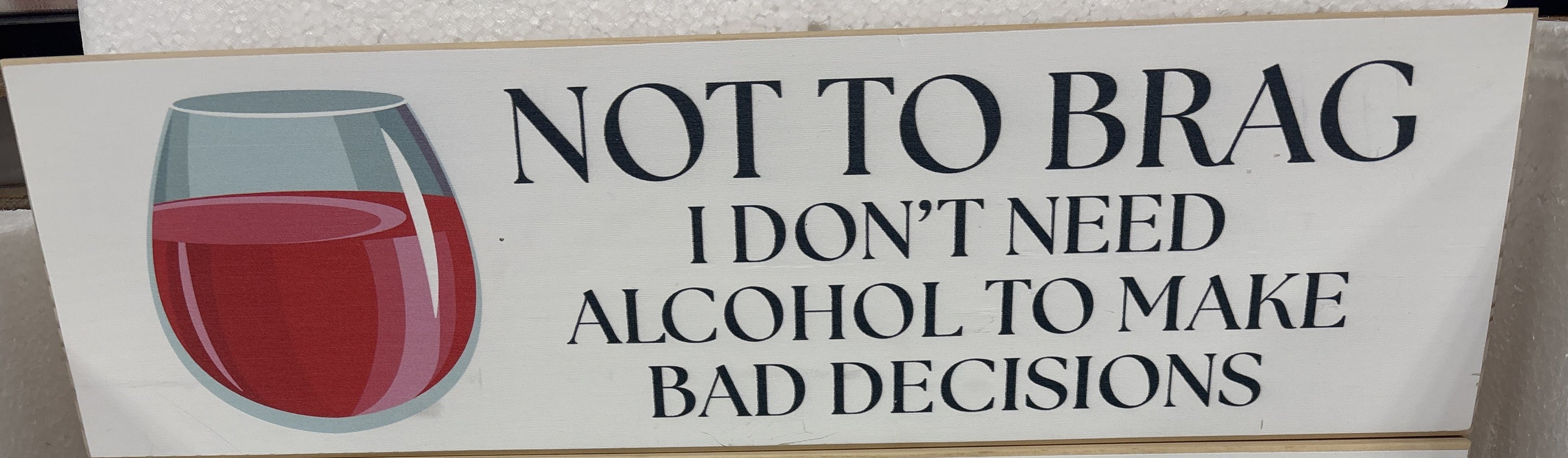 Fun wooden bar signs