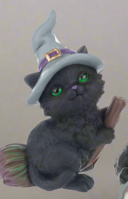 Witchy Business Cat Figurines