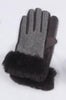 Chevron Fur Gloves