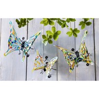 Glass Butterfly with Iron Feet