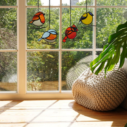 Stained Glass Bird Sun Catchers