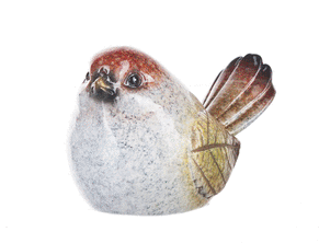 Mini Leaf Bird Figurine