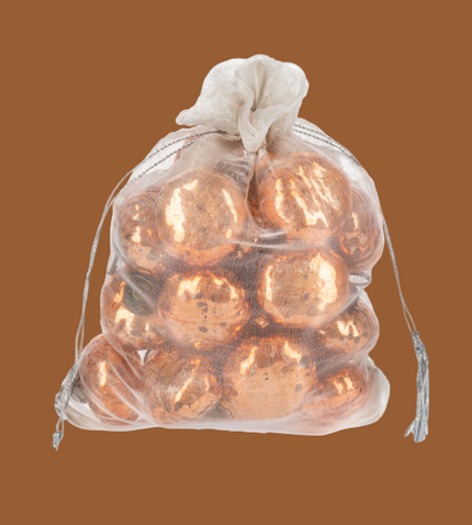 Textured Antique Mercury Glass Pumpkin Ornaments (24 pc. set)