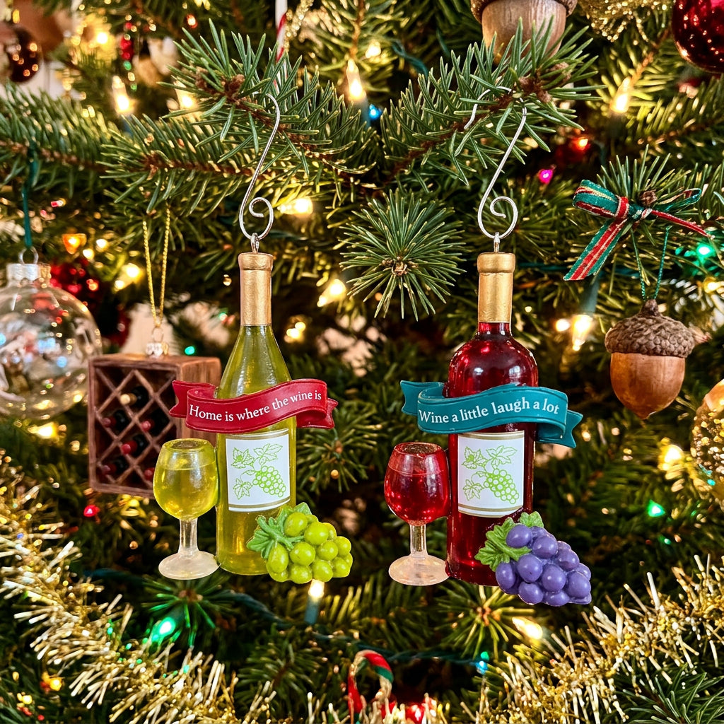 Wine Bottle Ornament