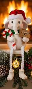 The White Elephant - Shelf sitters with Santa Hats