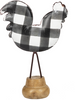Black and White Design Rooster Table Decor
