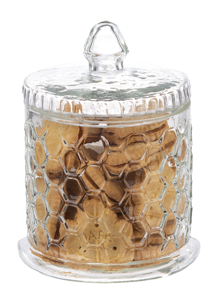 Embossed Honeycomb Clear Container