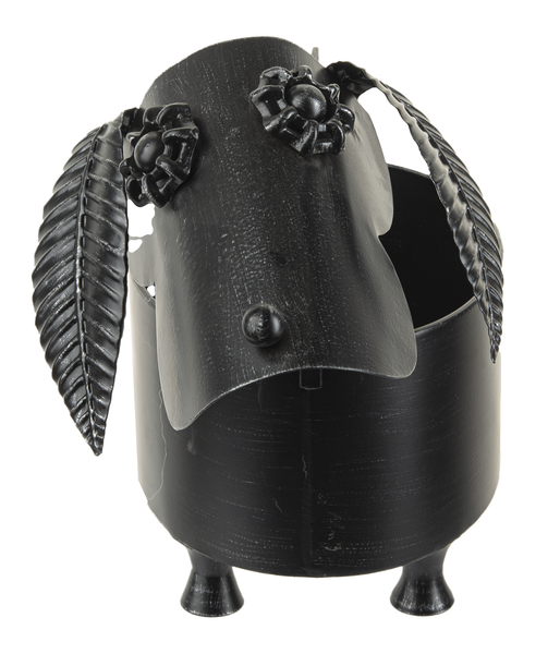 Gunmetal Dog Planter