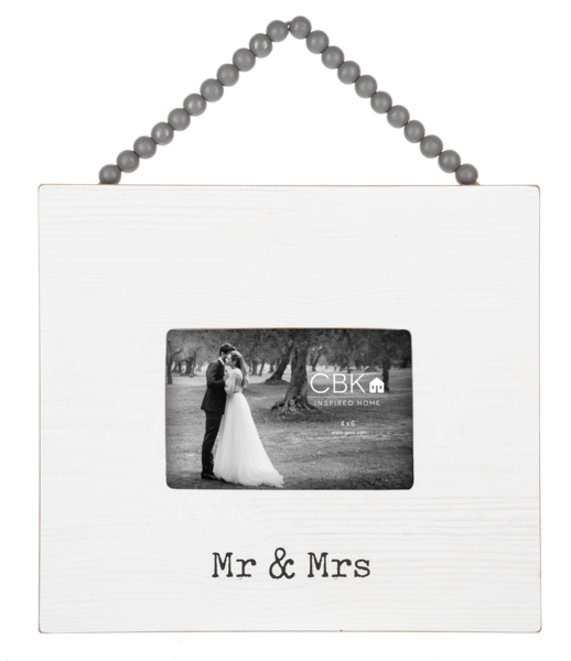 Beaded 4X6 Wedding Photo Frame