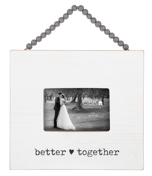Beaded 4X6 Wedding Photo Frame