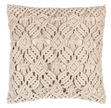 Macrame accent pillow