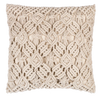 Macrame accent pillow