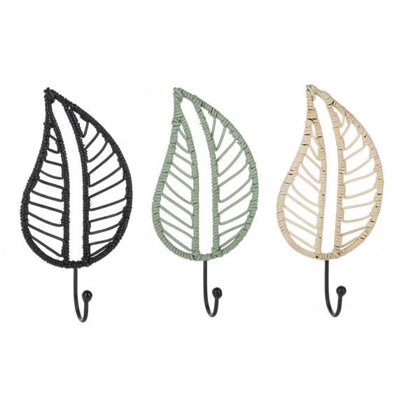 Natural Woven Leaf Hooks