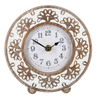 Carved Flower Desk Clock