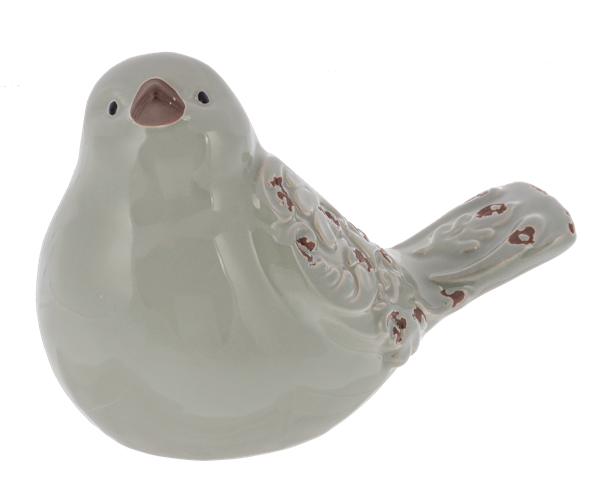 Distressed Scroll Wing Bird