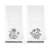 Embroidered Floral Tea Towel