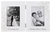 Our Wedding Day & 50th Anniversary Then/Now 4x6 Dual Frame