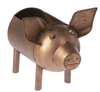 Antique Copper finish Pig Planter