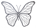 Wirework Butterfly with Beaded Edge Wall Decor