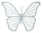 Wirework Butterfly with Beaded Edge Wall Decor