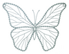 Wirework Butterfly with Beaded Edge Wall Decor