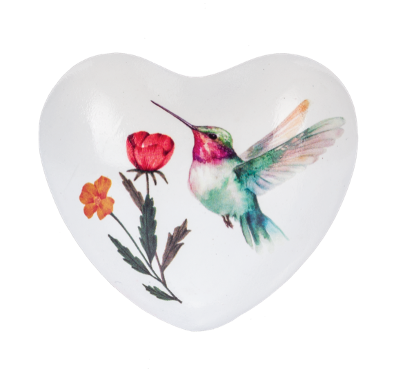 Hummingbird Chime Heart