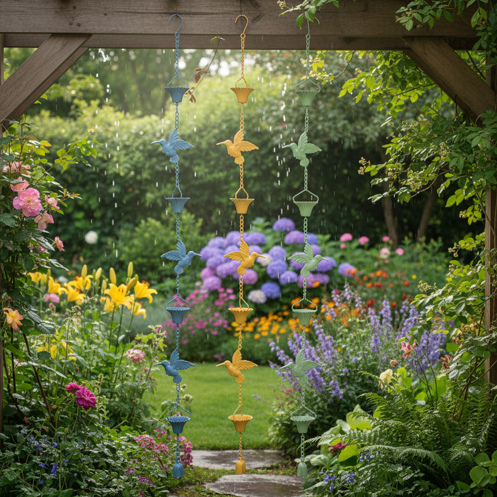 Hummingbird Rain Chain