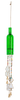 Green Bottle with Colorful Beads & Stained Glass Wind Chime