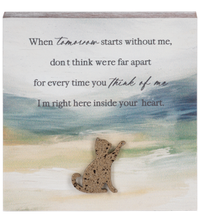 Bereavement Watercolor Pet Message Art Blocks