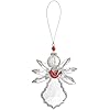 Crystal Expressions Angel with Cardinal ornament