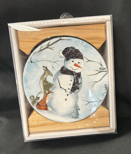 Snowman coasters