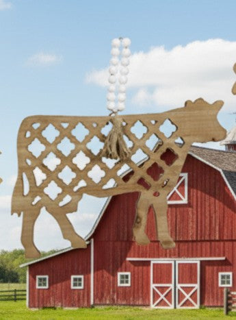 Wood Country Animal on Blessing Bead Hangers