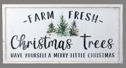 Farm Fresh Christmas Trees Wall Decor