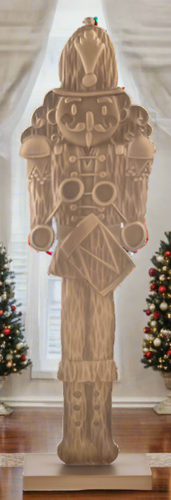 Carved Antique Gold Drumming Nutcracker