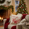All Hearts Come Home for Christmas Cardinal Pillow