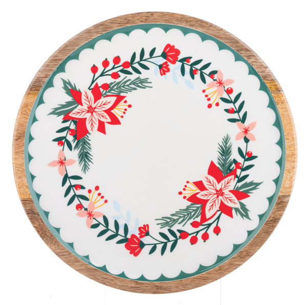 Holiday Floral Cake Stand