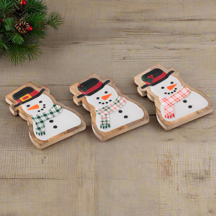 Snowman Tidbit Tray