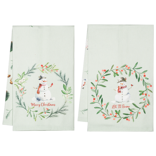 Snowman Tea Towel