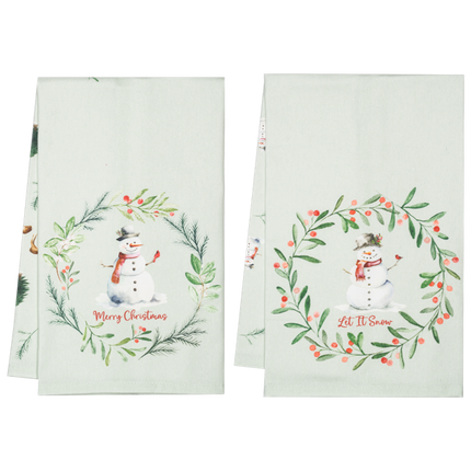 Snowman Tea Towel