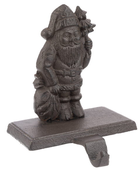 Cast Iron Santa Stocking Holder