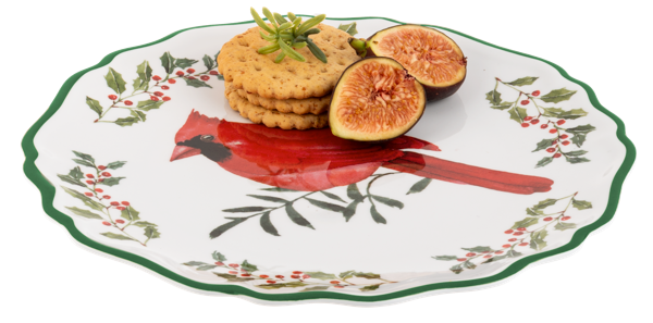 Christmas Cardinal Plate