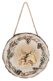 Winter Woodland Wood Slice Ornament