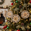 Winter Woodland Wood Slice Ornament