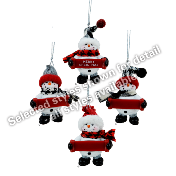 Patrick snowman ornament