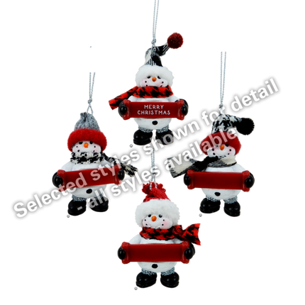 Patrick snowman ornament