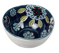 Stoneware Bowls 8oz with Wax Resist floral design