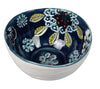 Stoneware Bowls 8oz with Wax Resist floral design