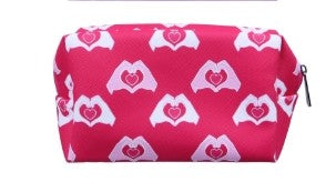 Heart makeup bag