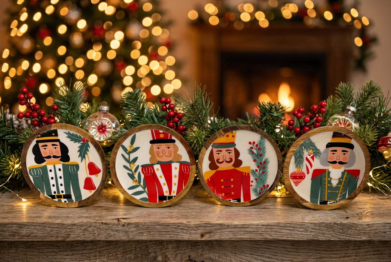 Mango wood Nutcracker small tray